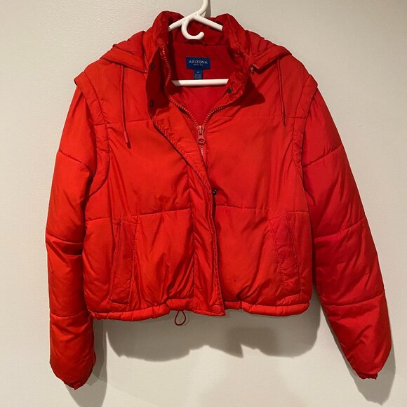 Arizona Jean Co. Vibrant Red Puffer Jacket - Picture 1 of 3